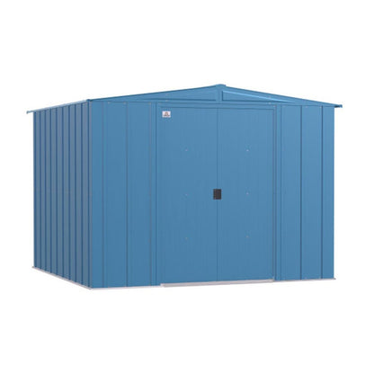 Arrow Classic Steel Storage Shed 8 x 8 Blue Gray