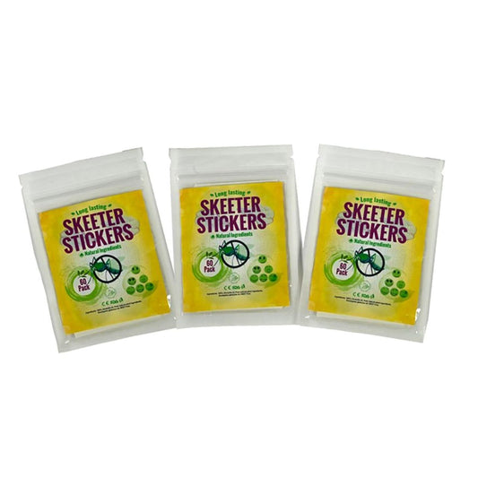 Skeeter Stickers Mosquito Repellent Camping Essentials Bundle - 3 Pack