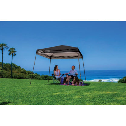Solo Steel 50 9 x 9 Slant Leg Canopy - Black