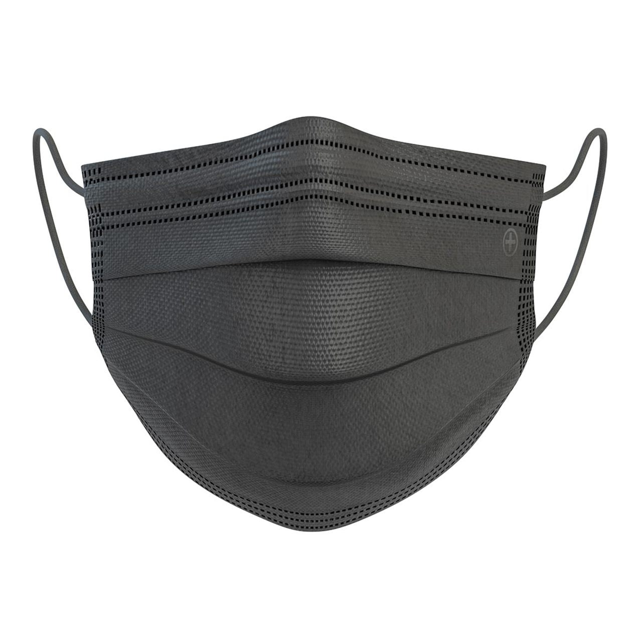 Altor Safety Surgical Mask 62222B, 4-Ply ASTM Level 2, USA Made, Black