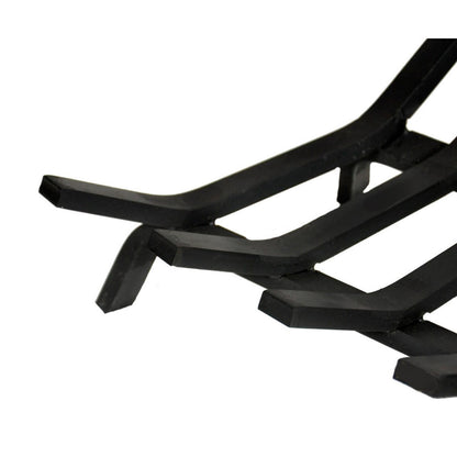24" Black Lifetime Fireplace Grate - Zero Clearance Style - LG42