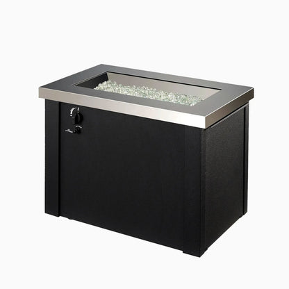 Outdoor Providence Rectangular Gas Fire Pit Table - PROV-1224-SS