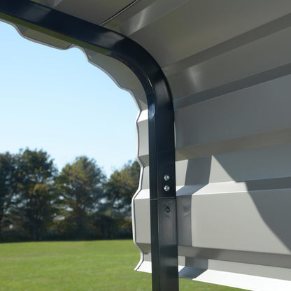 Arrow 10' x 29' x 9' Carport - Charcoal