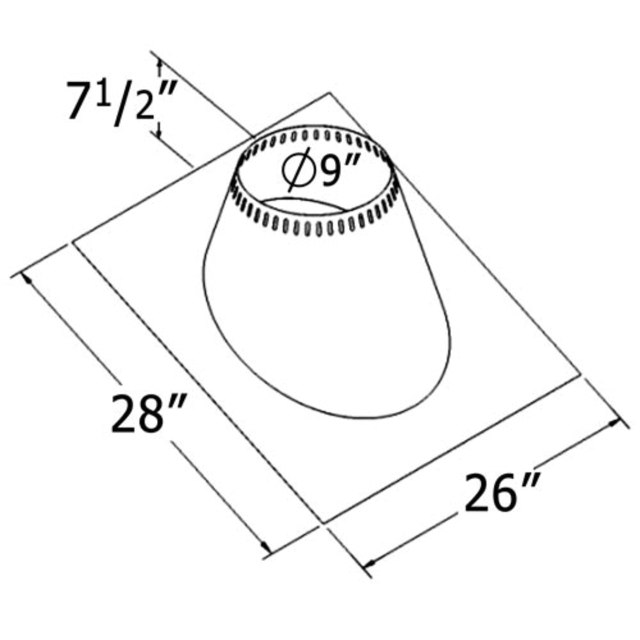 6'' Shasta Vent Cathedral Ceiling Support Box Kit