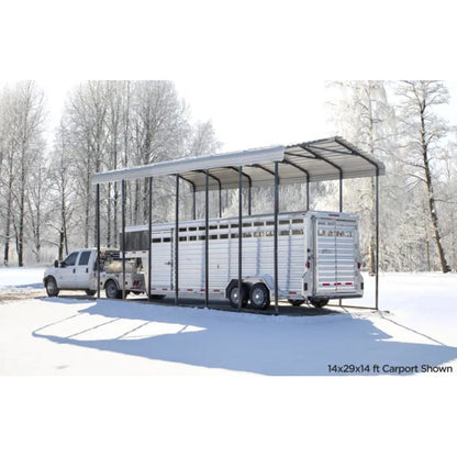 Arrow Carport 14 x 20 x 14 Ft. - Charcoal