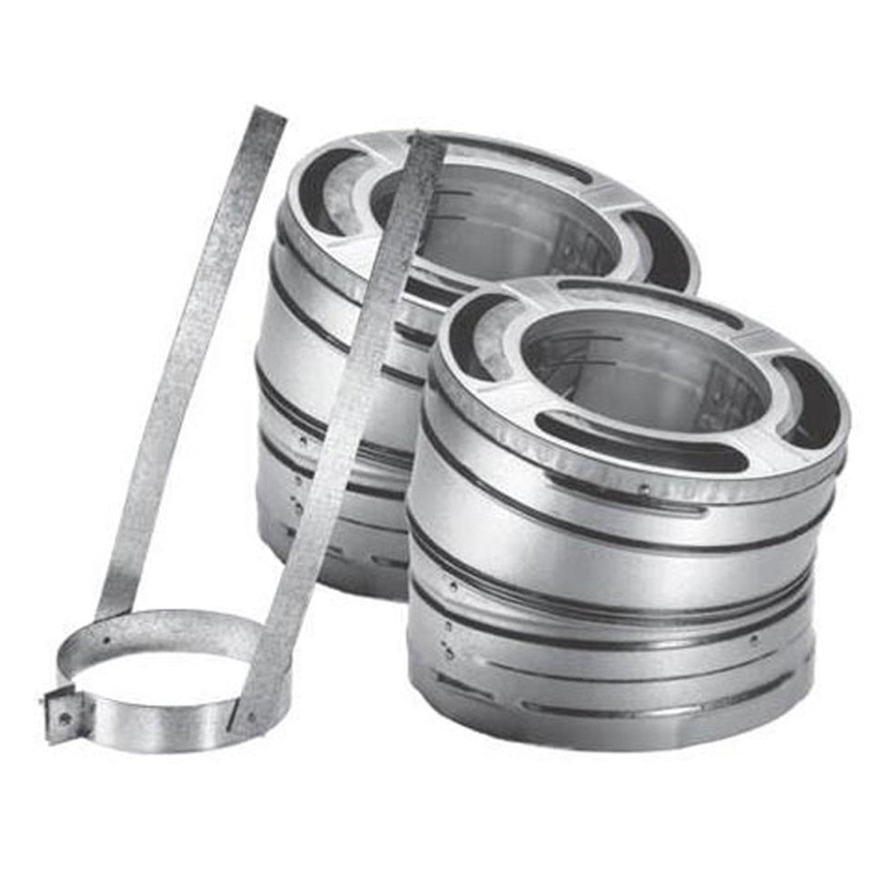 6" DuraPlus 15 Degree Galvanized Elbow Kit - 6DP-E15