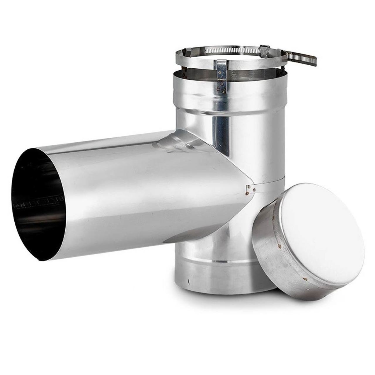 8" x 35' Lifetime Chimney Single-Wall Liner Kit with Tee