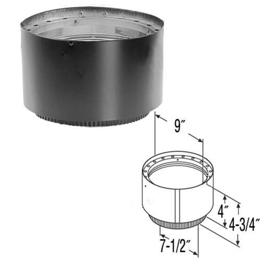 8" DVL Adapter Section No Damper - 8DVL-AD