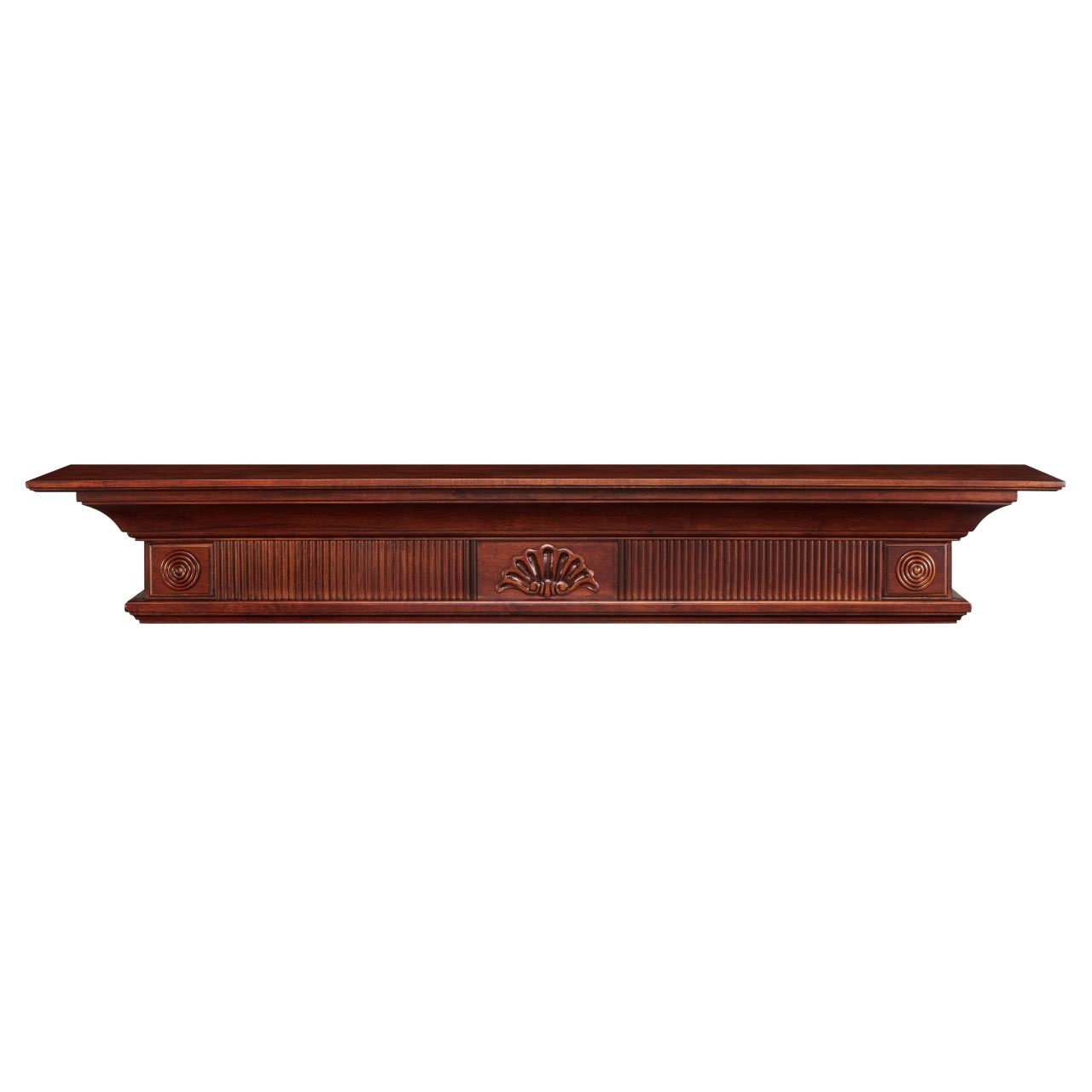 60" Devonshire Fireplace Shelf by Pearl Mantels - Cherry Distressed Finish