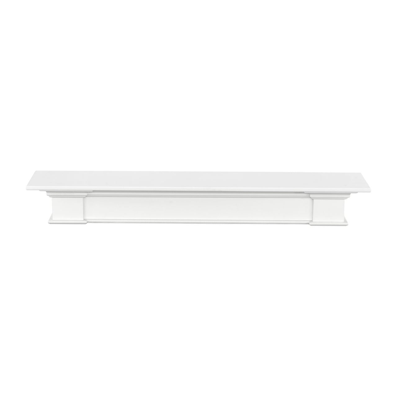 72" Shepherd MDF Fireplace Shelf by Pearl Mantels - White Paint Finish