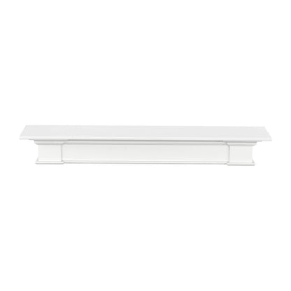 72" Shepherd MDF Fireplace Shelf by Pearl Mantels - White Paint Finish