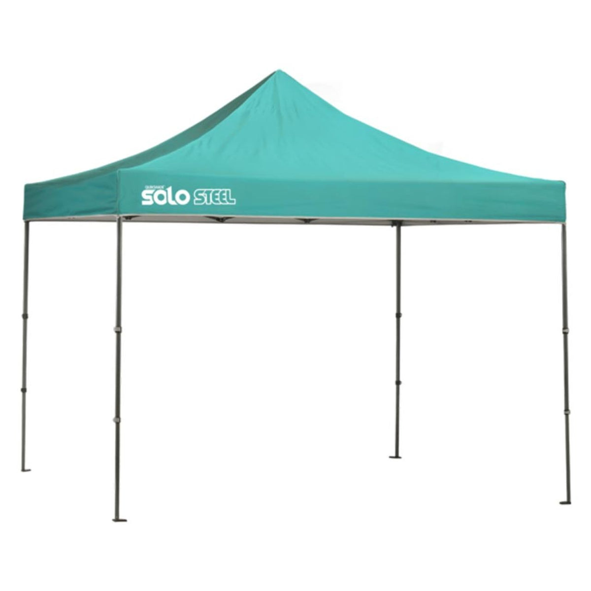 Solo Steel 100 10' x 10' Straight Leg Canopy - Turquoise