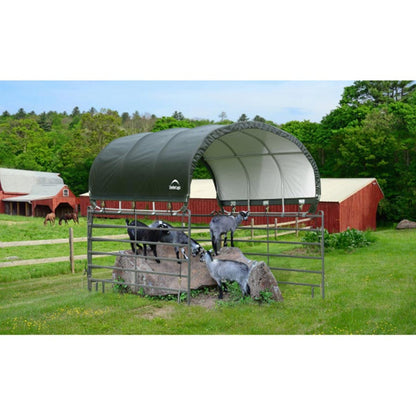 Corral 10 x 10 Livestock Shelter - Green