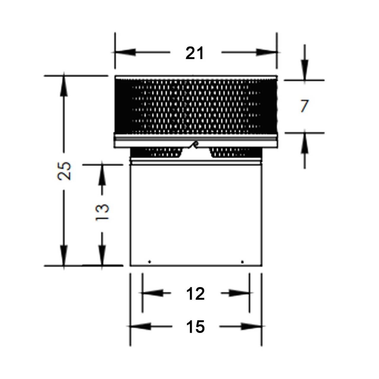 12" DuraChimney II Chimney Cap - 12DCA-VC1