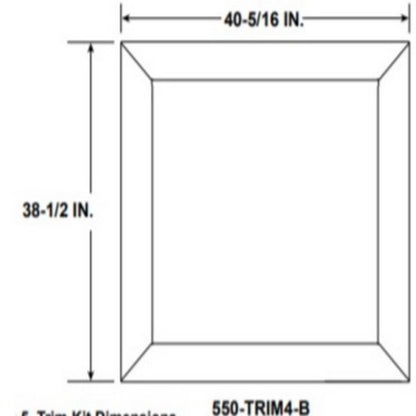 Majestic Trim Kit, 4 Sided - Black - 550-TRIM4-BK-B