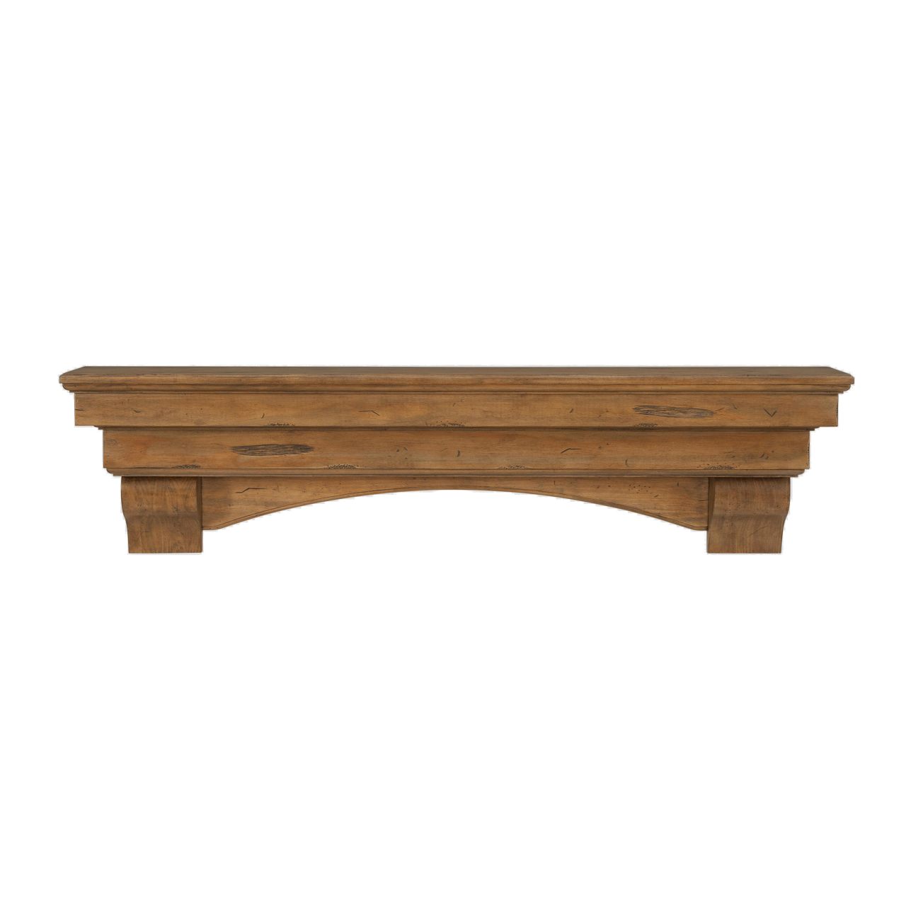 48" Celeste Fireplace Shelf by Pearl Mantels - Dune Distressed Finish