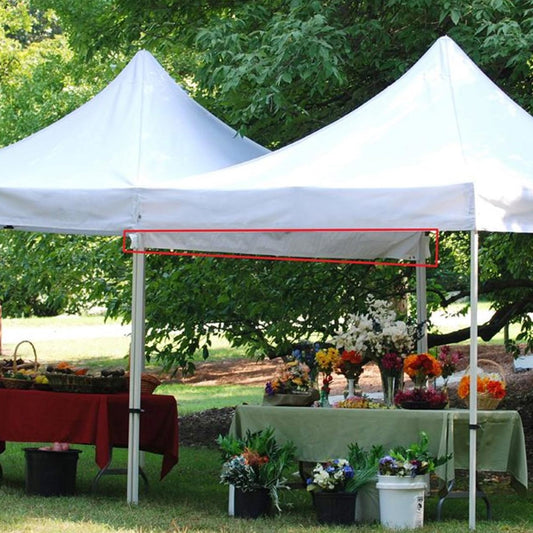 King Canopy  10' Rain Gutter with 10 White Ball Bungees