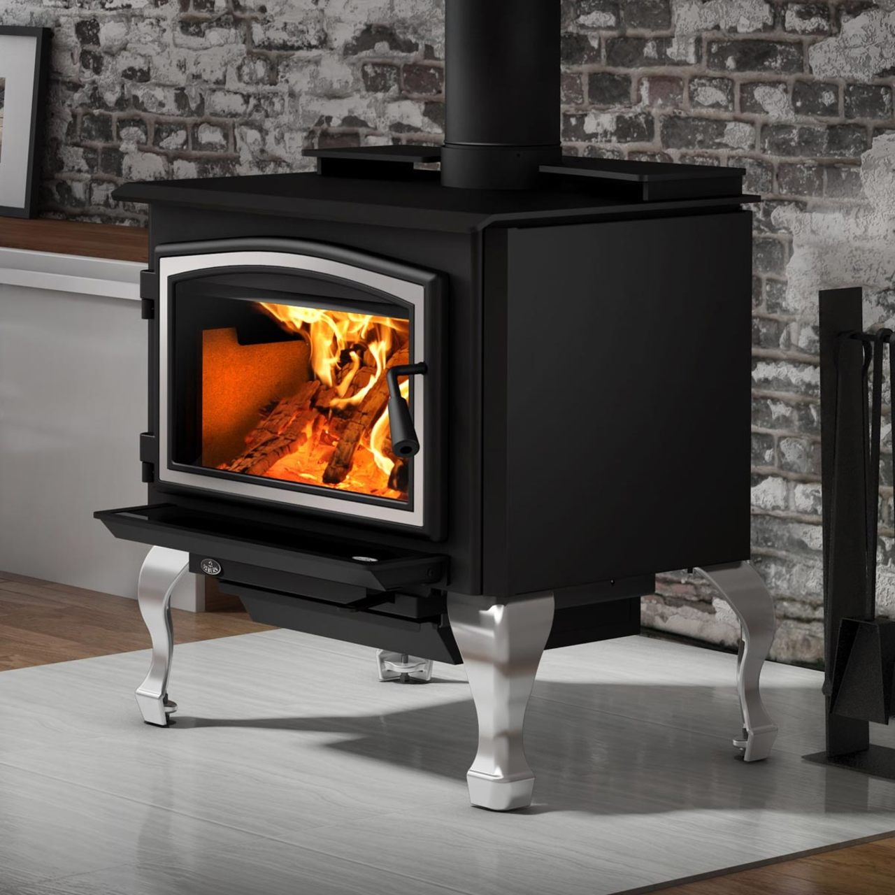 Osburn 2000 Metallic Black EPA Wood Stove with Blower - OB02015