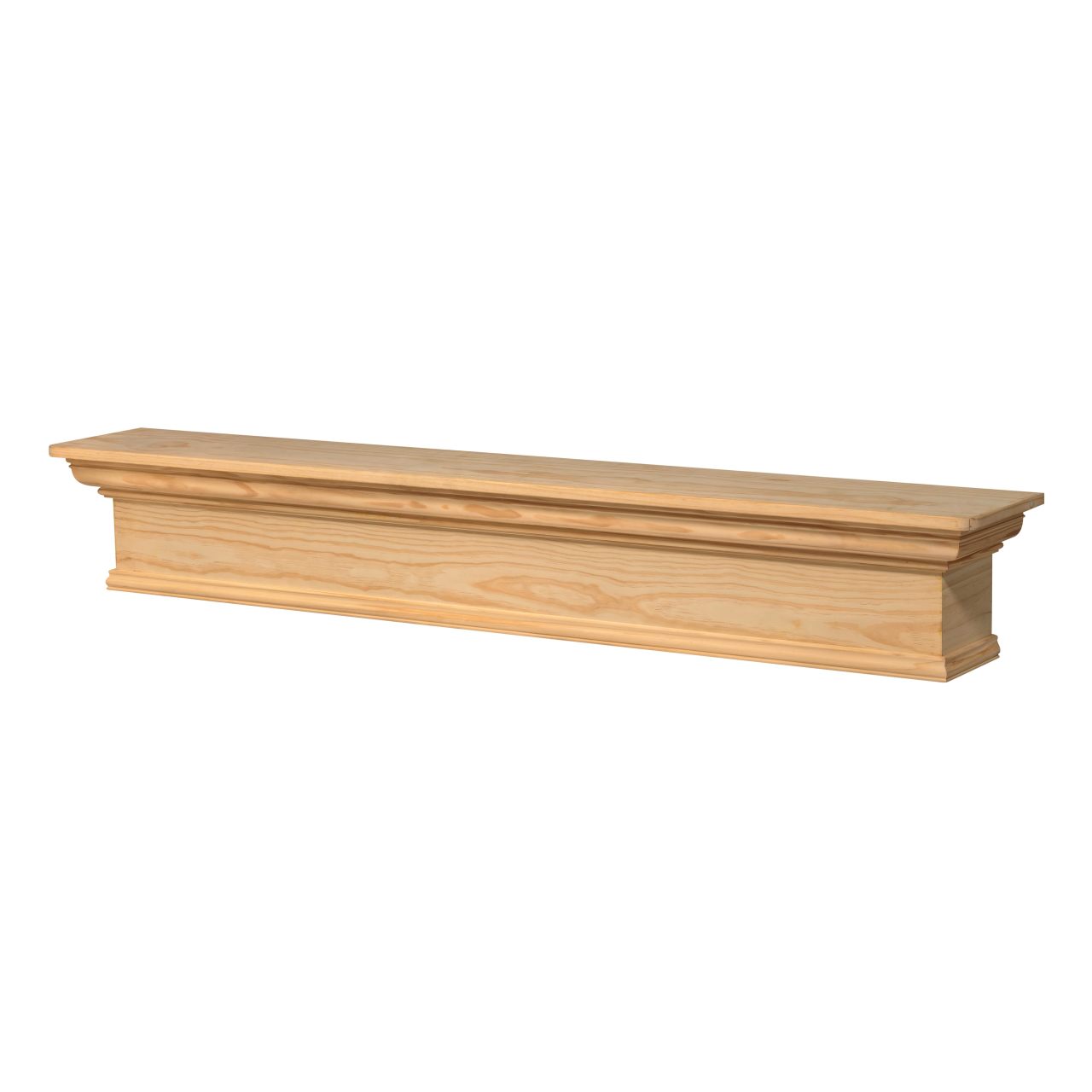 60" Savannah Fireplace Shelf by Pearl Mantels - Unfinished