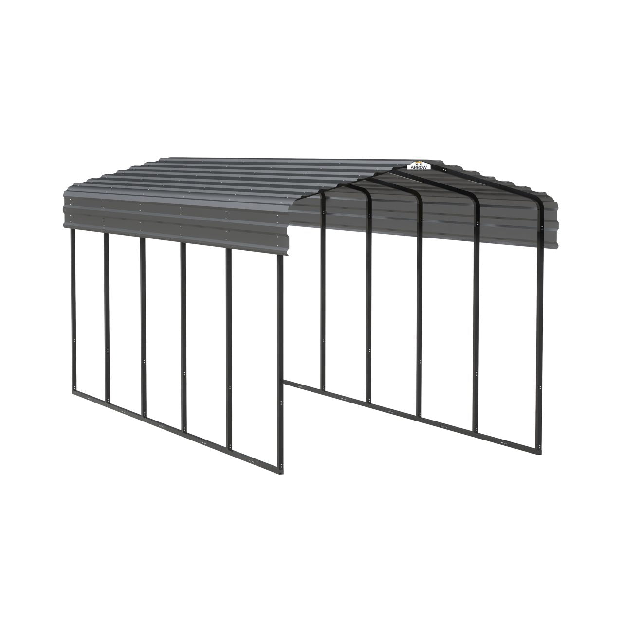 Arrow 10' x 24' x 9' Carport - Charcoal