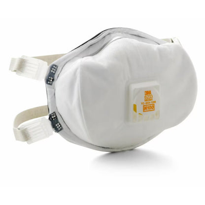3M N100 Particulate Respirator, 8233, White
