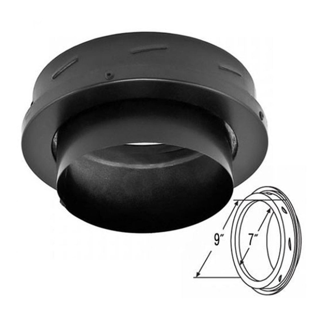 7" DuraTech Finishing Collar with Adapter- 7DT-FC