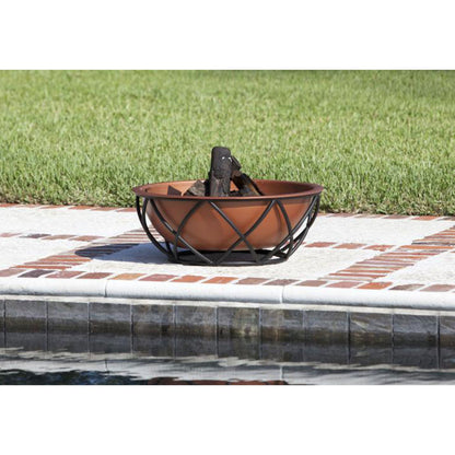 Barzelonia Round Copper Look Fire Pit