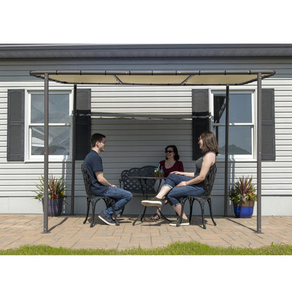 Solano 10' x 6' Gazebo Canopy - Tan