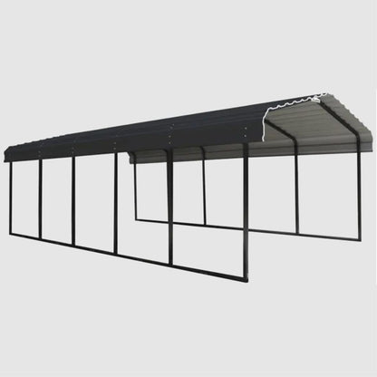 Arrow Carport 12 x 24 x 7 Ft. - Charcoal