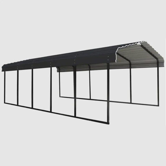Arrow Carport 12 x 24 x 7 Ft. - Charcoal