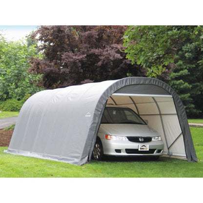 ShelterCoat 12 x  20 Wind & Snow Rated Round Garage - Gray