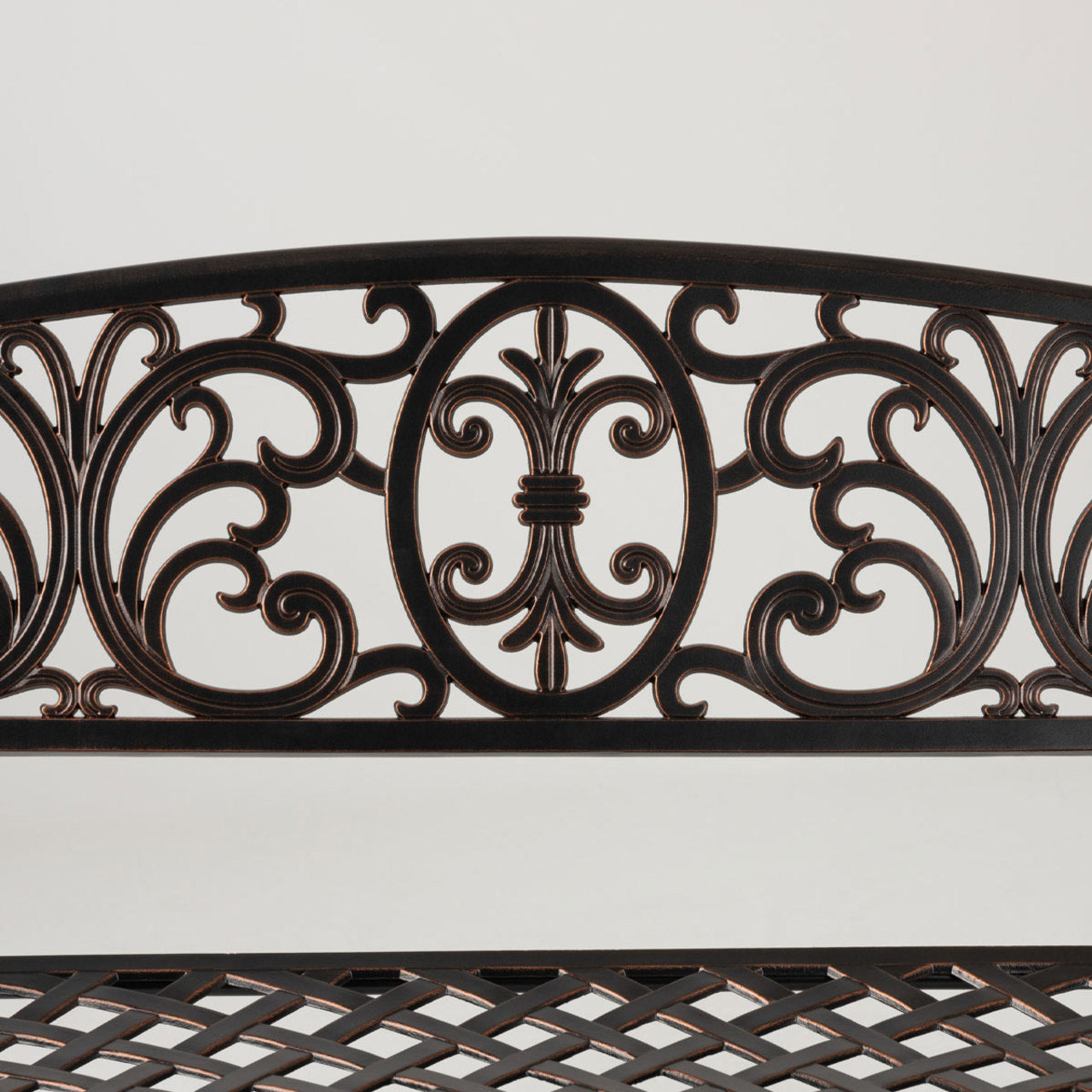 Decatur Aluminum Patio Bench In Antique Bronze