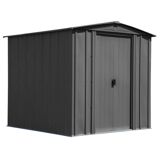 Arrow Classic Steel Storage Shed 6' x 7' Charcoal