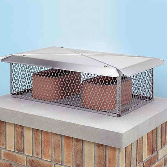 17" x 41" HomeSaver Stainless Multi-Flue Knock Down Cap 12" High