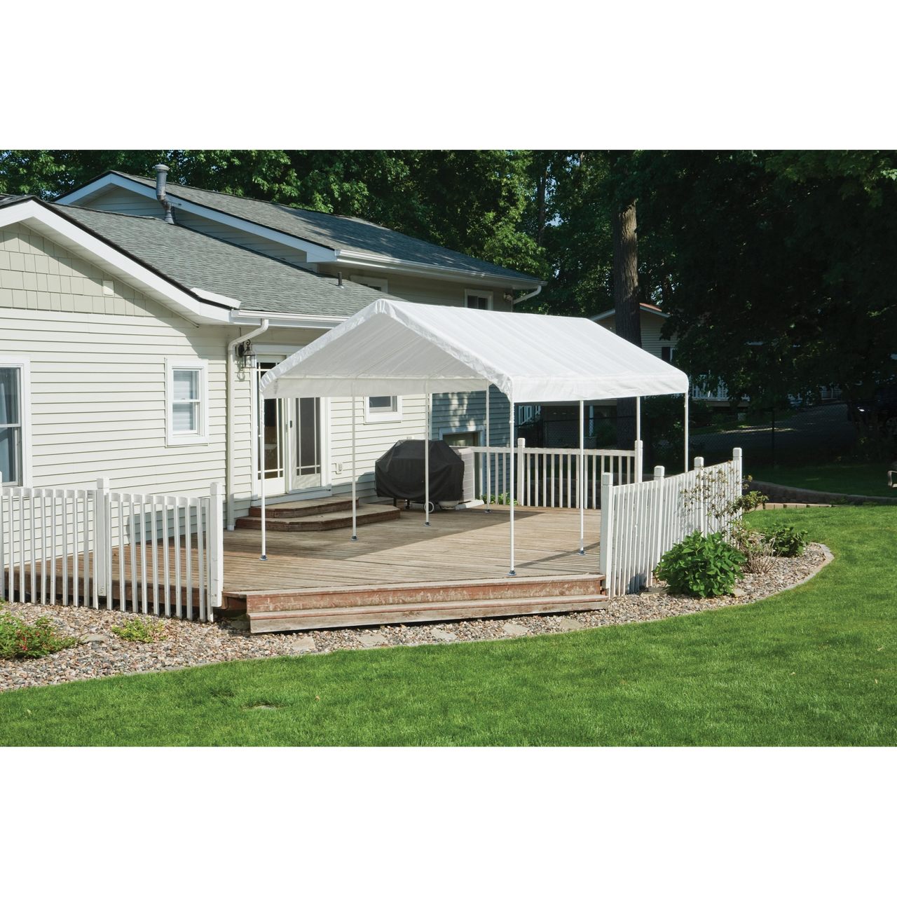 10' x 20' MaxAP Gazebo Canopy with 8 Legs - White