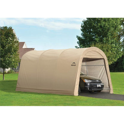 AutoShelter 10 x 15 Tan Roundtop Garage