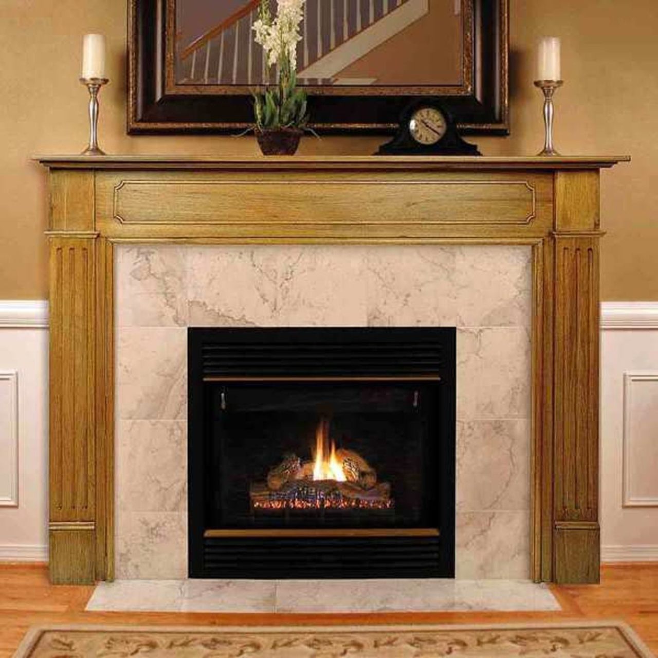 56" Williamsburg Unfinished Fireplace Surround by Pearl Mantels