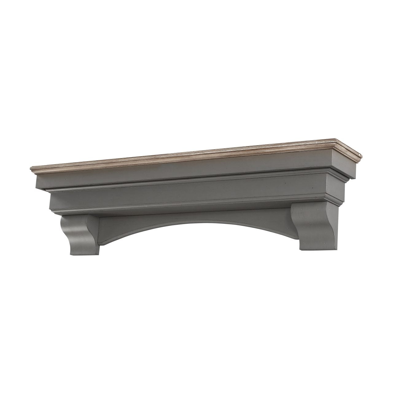 48" Hadley Fireplace Shelf by Pearl Mantels - Cottage Distressed Finish