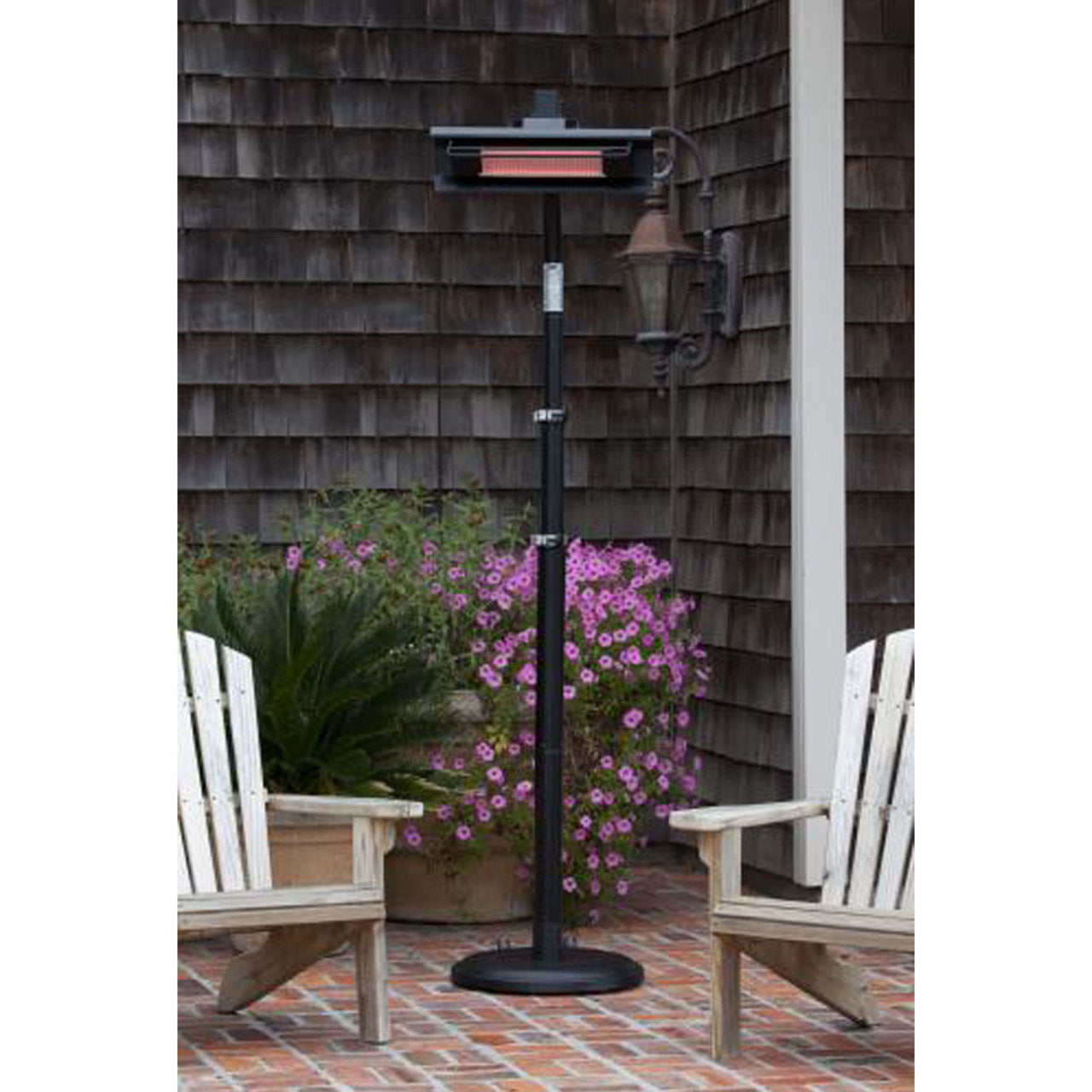 Black Steel Wall Mounted Infrared Patio Heater