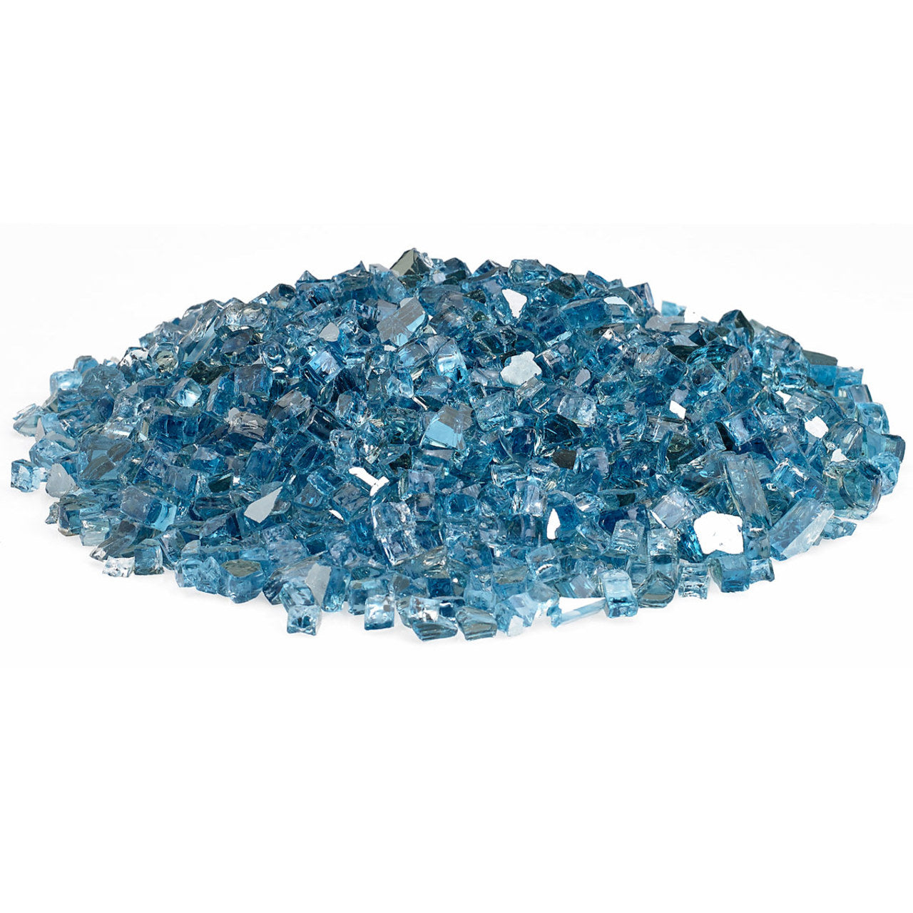 1/4" Pacific Blue Reflective Fireglass-10 lbs