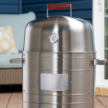 Americana Stainless Steel Charcoal Water Smoker - 5025.2.911