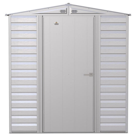 Arrow Select 6' x 7' Steel Storage Shed - Flute Gray