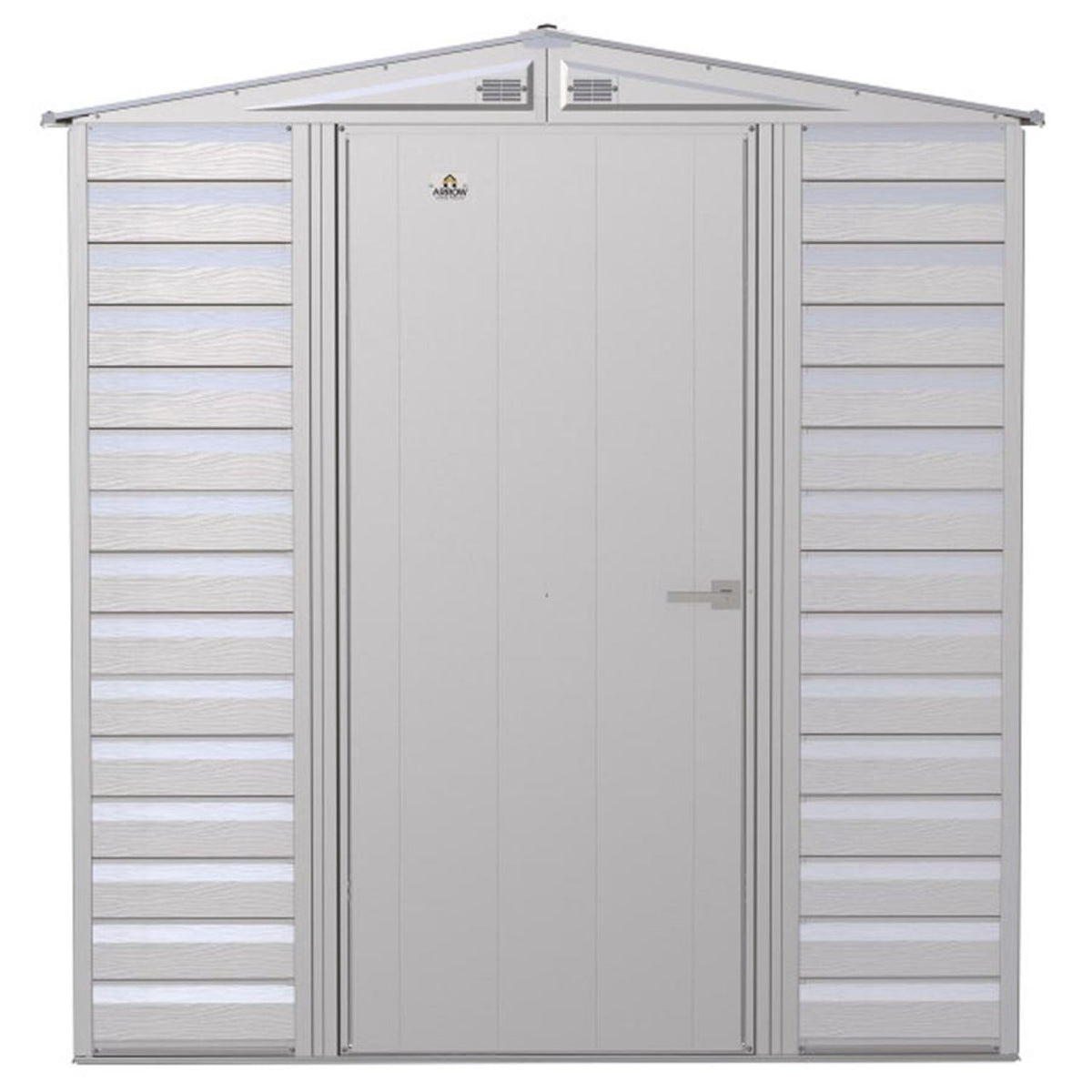 Arrow Select 6' x 7' Steel Storage Shed - Flute Gray