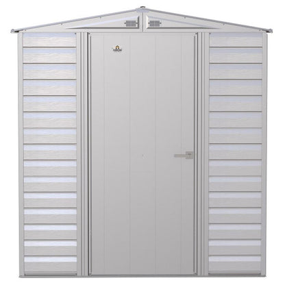 Arrow Select 6 x 7 Steel Storage Shed - Flute Gray