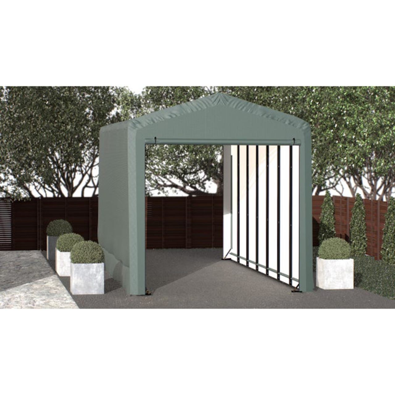 ShelterTube 14' x 32' x 16' Wind & Snow-Load Rated Garage - Green