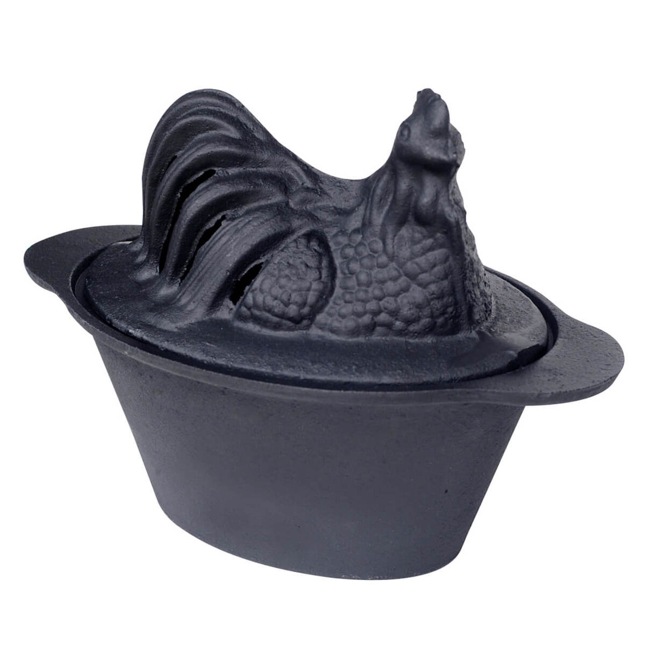 US Stove Black Enameled Chicken Steamer - CS-01