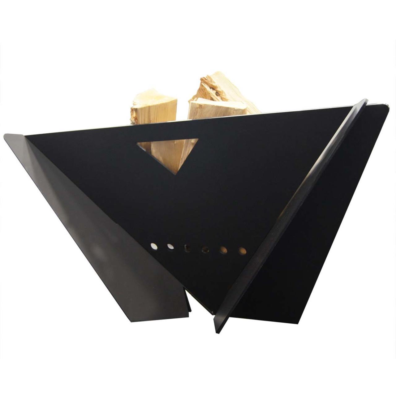 Delta Wood Burning Outdoor Firepit in Black