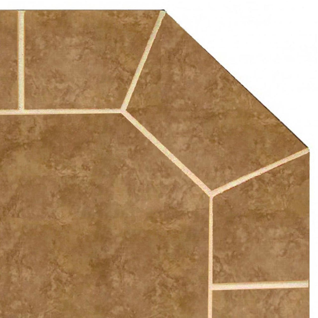 Bianco Brown 40" x 40" Double Cut Hearth Pad