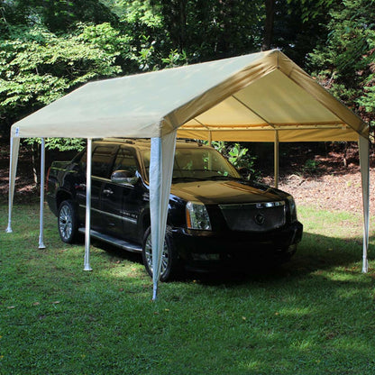 King Canopy  10 x 20 Tan and White 8 Leg Canopy