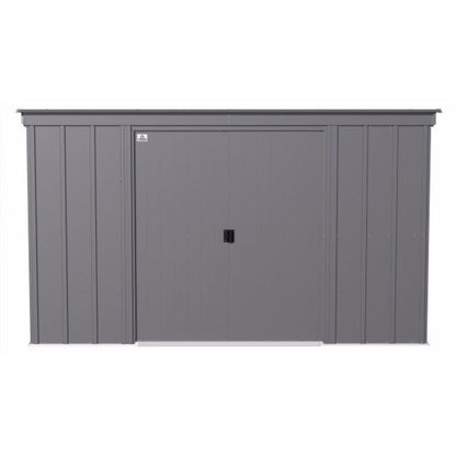 Arrow Classic Steel Storage Shed  10' x 4' , Charcoal